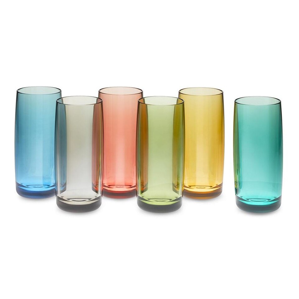 DuraClear® Tritan Highball Glasses, Set of 6, Multicoloured Williams